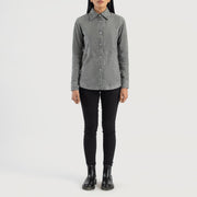 Zenith Shirt Blusão de Couro para Mulher – alternate product view 3