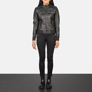 
Zenna Jaqueta Bomber de Couro para Mulher – alternate product view 3