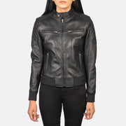 
Zenna Jaqueta Bomber de Couro para Mulher – alternate product view 4
