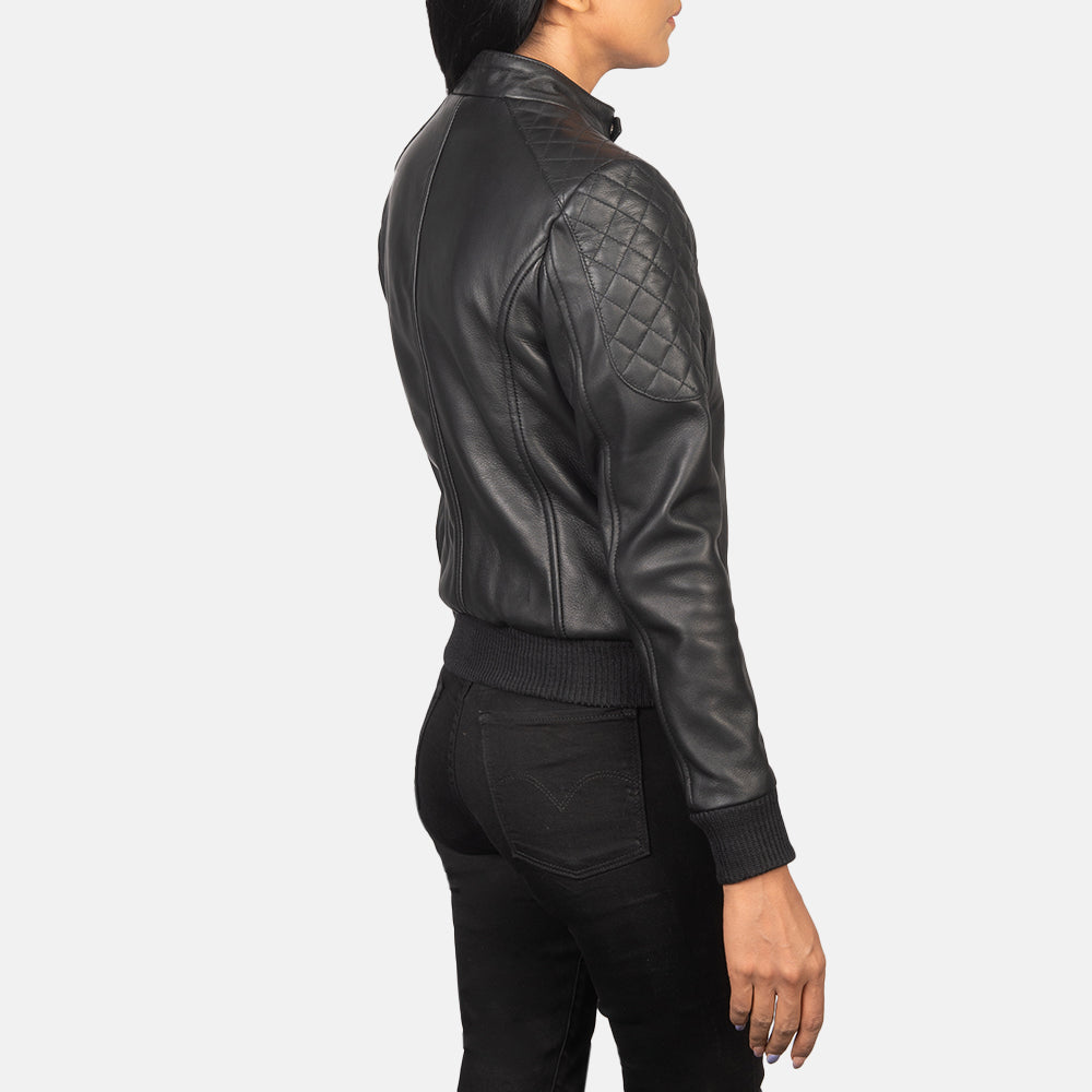 
Zenna Jaqueta Bomber de Couro para Mulher – alternate product view 5