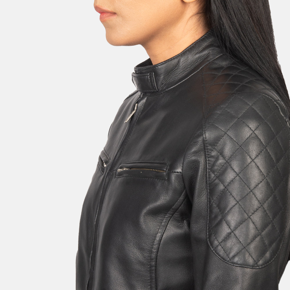 
Zenna Jaqueta Bomber de Couro para Mulher – alternate product view 6