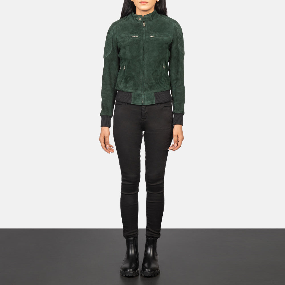 
Zenna Jaqueta Bomber de Couro para Mulher – alternate product view 3