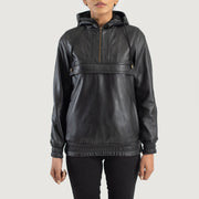 Zest Hooded Pullover Blusão de Couro para Mulher – alternate product view 1