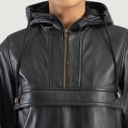 Zest Hooded Pullover Blusão de Couro para Mulher – alternate product view 6