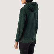Zest Hooded Pullover Blusão de Couro para Mulher – alternate product view 5
