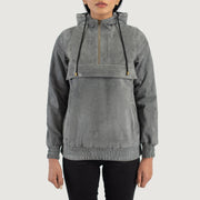 Zest Hooded Pullover Blusão de Couro para Mulher – alternate product view 1