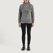 Zest Hooded Pullover Blusão de Couro para Mulher – alternate product view 3